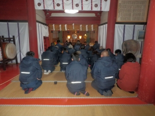 画像：新年安全祈願祭開催（牧山神社）1