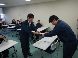 画像：令和4年8月度社内安全会議4